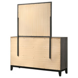 Watson 6-drawer Dresser with Mirror Grey Oak - Tampa Furniture Outlet