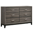 Tampa Furniture Outlet - Coaster - Watson 6-drawer Dresser Grey Oak - 212423