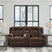Tampa Furniture Outlet - Ashley Furniture - Observation Living Room - DBL REC PWR Loveseat w/Console / Chocolate - PC2140696