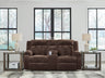 Tampa Furniture Outlet - Ashley Furniture - Observation Living Room - DBL REC PWR Loveseat w/Console / Chocolate - PC2140696