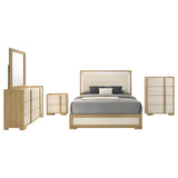 Hyland 5-piece Eastern King Bedroom Set Natural - Tampa Furniture Outlet