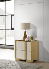 Hyland 2-drawer Nightstand Bedside Table Natural - Tampa Furniture Outlet