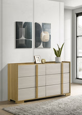 Hyland 6-drawer Dresser Natural - Tampa Furniture Outlet