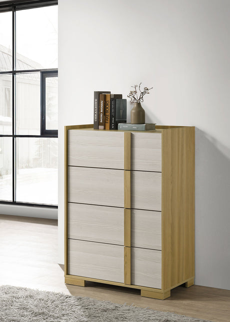 Hyland 4-drawer Chest of Drawers Natural - Tampa Furniture Outlet