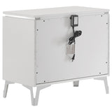 Cassia 4-piece Eastern King LED Bedroom Set White High Gloss