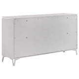 Cassia 4-piece Queen LED Bedroom Set White High Gloss