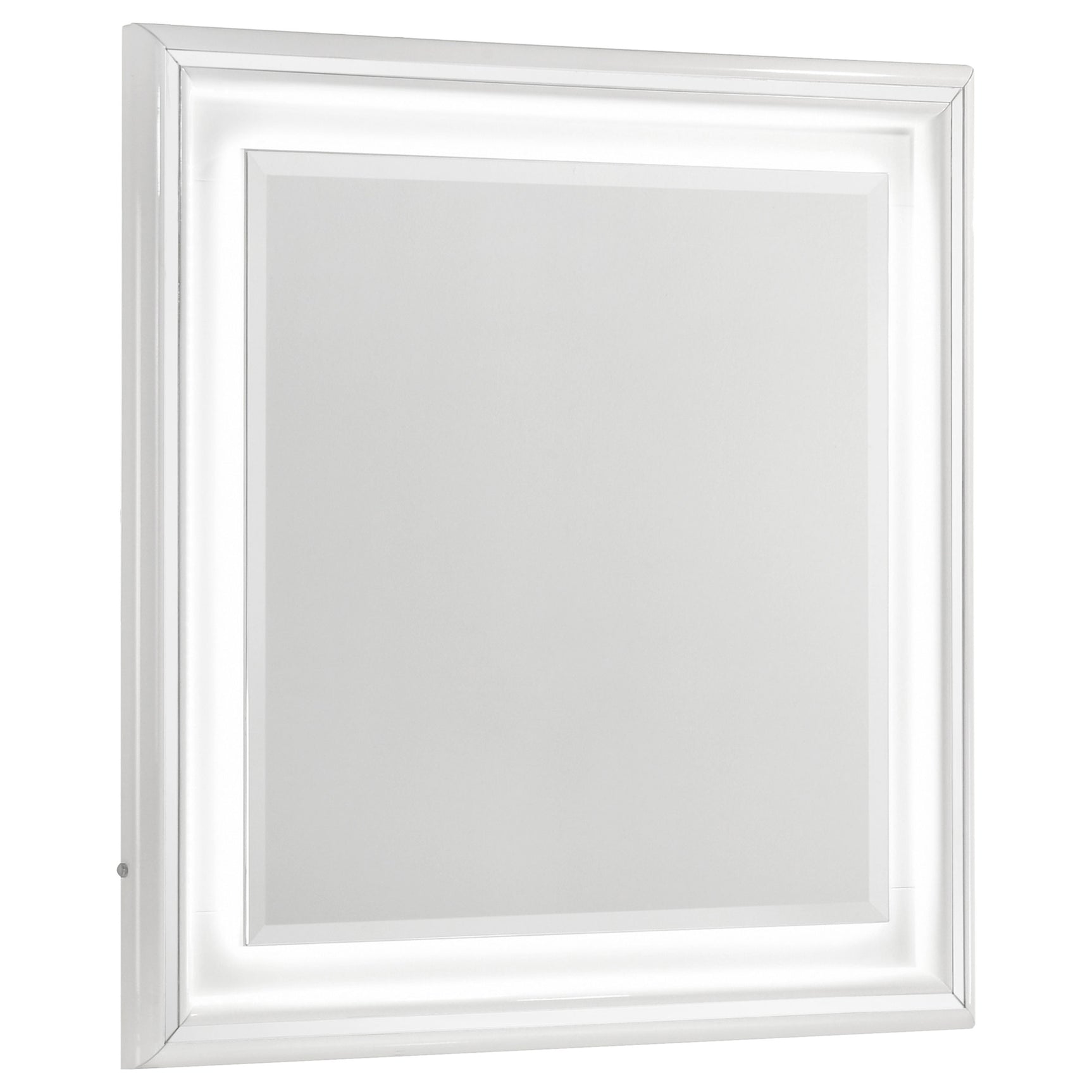 Tampa Furniture Outlet - Coaster - Cassia Dresser Mirror White High Gloss - 215794