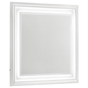 Tampa Furniture Outlet - Coaster - Cassia Dresser Mirror White High Gloss - 215794