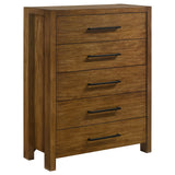 Adderley 5-piece Eastern King Bedroom Set Warm Brown