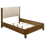 Tampa Furniture Outlet - Coaster - Adderley Queen Wood Panel Bed Cream and Warm Brown - 215851Q
