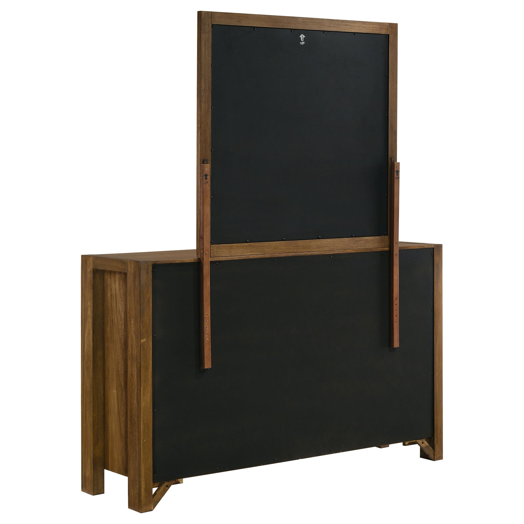 Adderley 8-drawer Bedroom Dresser and Mirror Warm Brown