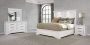 Tampa Furniture Outlet - Coaster - McKinney 4-piece California King Bedroom Set Vintage White - 215871KW-S4
