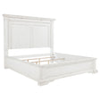 Tampa Furniture Outlet - Coaster - McKinney Queen LED Light Panel Bed Vintage White - 215871Q