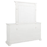 McKinney 6-drawer Bedroom Dresser with Mirror Vintage White