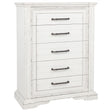 Tampa Furniture Outlet - Coaster - McKinney 5-drawer Bedroom Chest of Drawers Vintage White - 215875