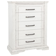 Tampa Furniture Outlet - Coaster - McKinney 5-drawer Bedroom Chest of Drawers Vintage White - 215875