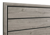 Valen Wood Full Panel Bed Light Taupe
