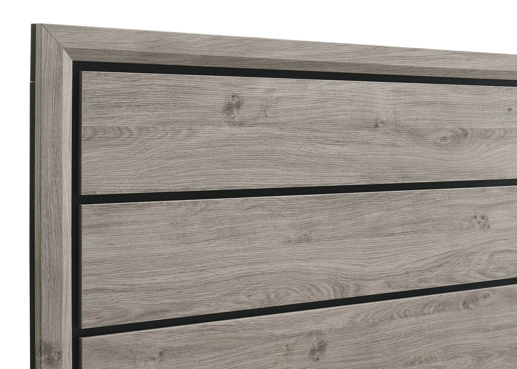 Valen Wood Full Panel Bed Light Taupe