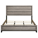 Valen Wood Eastern King Panel Bed Light Taupe