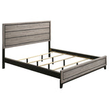 Tampa Furniture Outlet - Coaster - Valen Wood California King Panel Bed Light Taupe - 215911KW