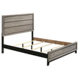 Tampa Furniture Outlet - Coaster - Valen Wood Queen Panel Bed Light Taupe - 215911Q