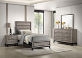 Tampa Furniture Outlet - Coaster - Valen Four-piece Twin Bedroom Set Light Taupe - 215911T-S4