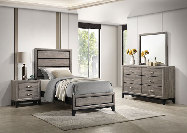 Tampa Furniture Outlet - Coaster - Valen Four-piece Twin Bedroom Set Light Taupe - 215911T-S4