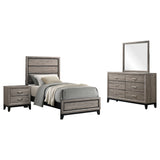Valen Four-piece Twin Bedroom Set Light Taupe