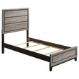 Tampa Furniture Outlet - Coaster - Valen Wood Twin Panel Bed Light Taupe - 215911T