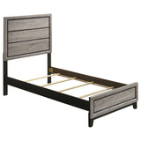 Tampa Furniture Outlet - Coaster - Valen Wood Twin Panel Bed Light Taupe - 215911T