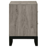 Valen 2-drawer Nightstand Bedside Table Light Taupe