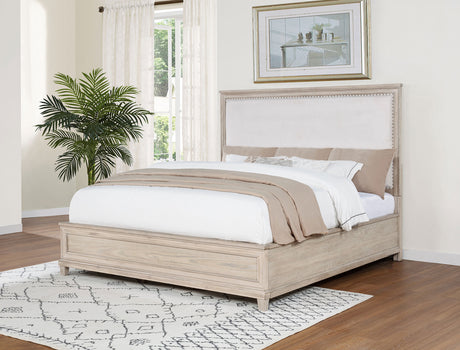Pembroke 66-inch California King Panel Bed Washed Oak