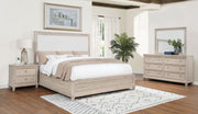 Tampa Furniture Outlet - Coaster - Pembroke 4-piece Queen Bedroom Set Washed Oak - 215921Q-S4