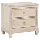 Tampa Furniture Outlet - Coaster - Pembroke 2-drawer Nightstand Bedside Table Washed Oak - 215922
