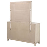 Pembroke 6-drawer Bedroom Dresser with Mirror Washed Oak