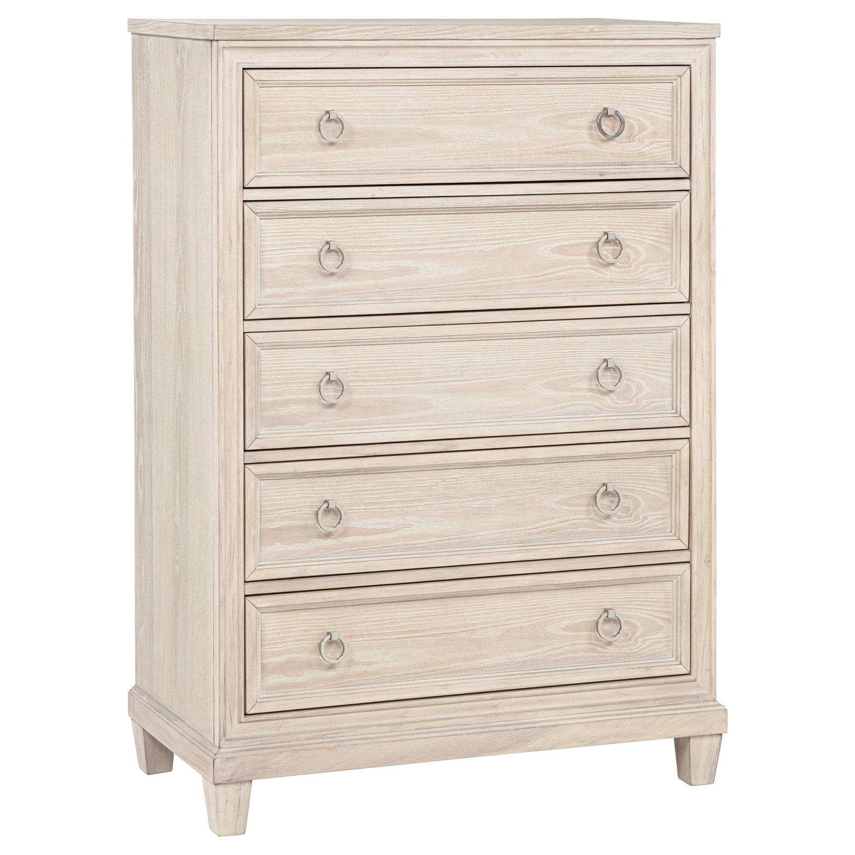 Tampa Furniture Outlet - Coaster - Pembroke 5-drawer Chest of Drawers Washed Oak - 215925