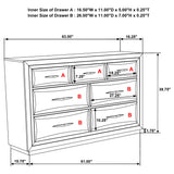 Atlas 5-piece Eastern King Bedroom Set Dark Oak
