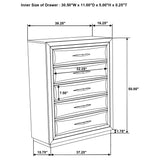 Atlas 5-piece California King Bedroom Set Dark Oak