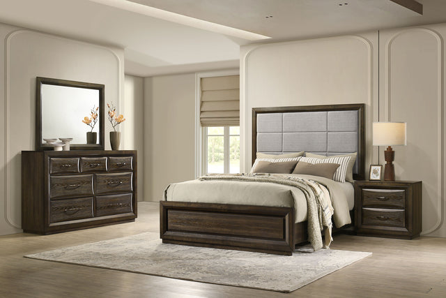 Tampa Furniture Outlet - Coaster - Atlas 4-piece Queen Bedroom Set Dark Oak - 215971Q-S4