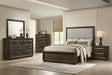 Tampa Furniture Outlet - Coaster - Atlas 5-piece Queen Bedroom Set Dark Oak - 215971Q-S5