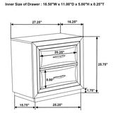 Atlas 5-piece Queen Bedroom Set Dark Oak