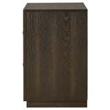 Atlas 2-drawer Bedroom Nightstand Bedside Table Dark Oak