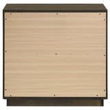 Atlas 2-drawer Bedroom Nightstand Bedside Table Dark Oak