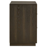 Atlas 2-drawer Bedroom Nightstand Bedside Table Dark Oak