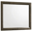Tampa Furniture Outlet - Coaster - Atlas Bedroom Dresser Mirror Dark Oak - 215974