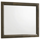 Tampa Furniture Outlet - Coaster - Atlas Bedroom Dresser Mirror Dark Oak - 215974
