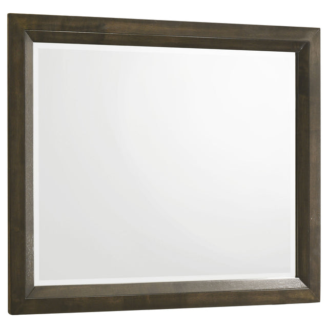 Tampa Furniture Outlet - Coaster - Atlas Bedroom Dresser Mirror Dark Oak - 215974
