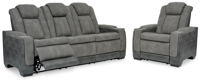 Tampa Furniture Outlet - Ashley Furniture - Next-Gen Durapella Power Reclining Sofa and Power Recliner - Power Reclining Sofa and Power Recliner - 22004U3