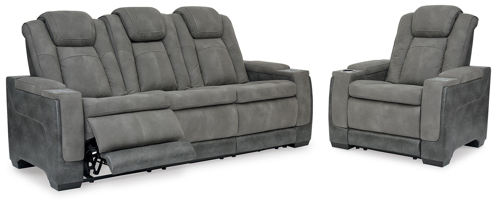 Next-Gen Durapella Power Reclining Sofa and Power Recliner - Tampa Furniture Outlet