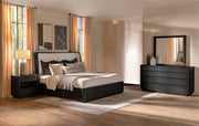 Tampa Furniture Outlet - Coaster - Leandro 4-piece Queen Bedroom Set Burnished Black - 222491Q-S4
